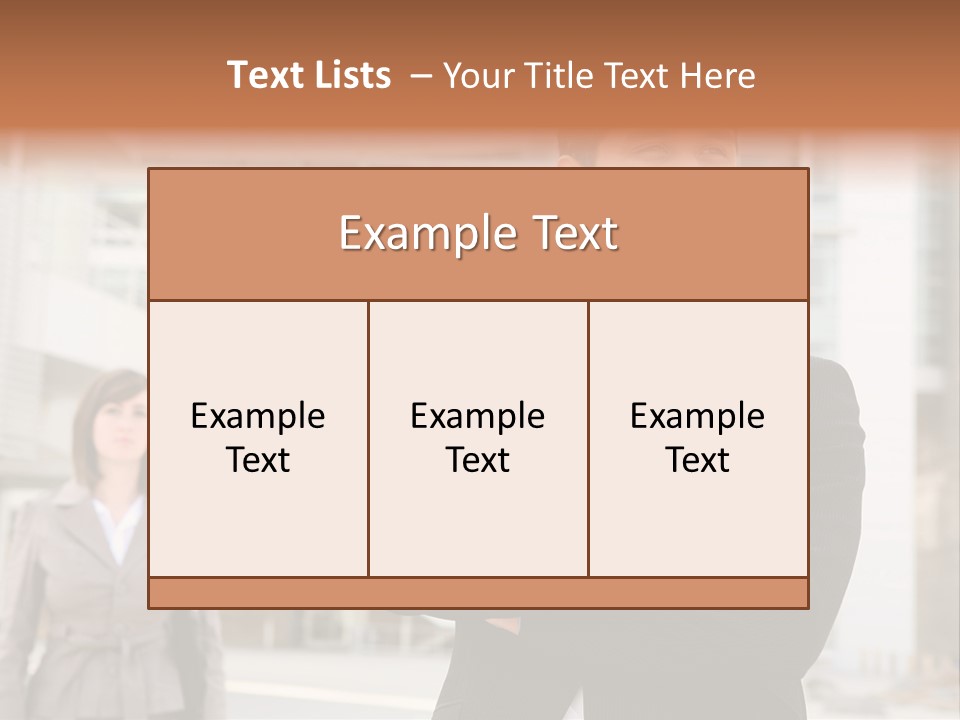 A Man In A Suit Standing With His Arms Crossed PowerPoint Template