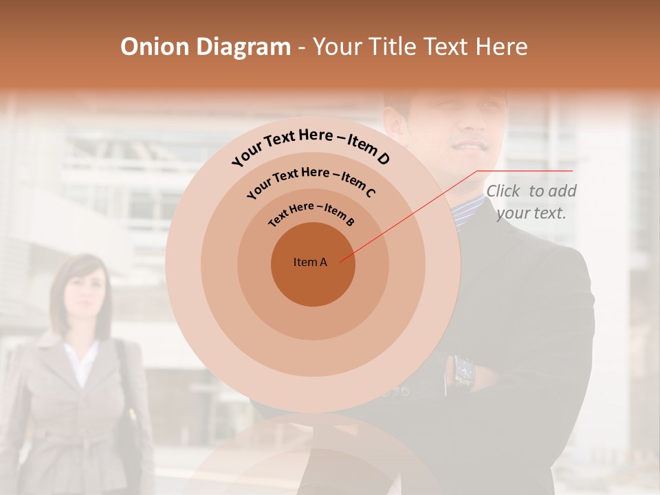 A Man In A Suit Standing With His Arms Crossed PowerPoint Template