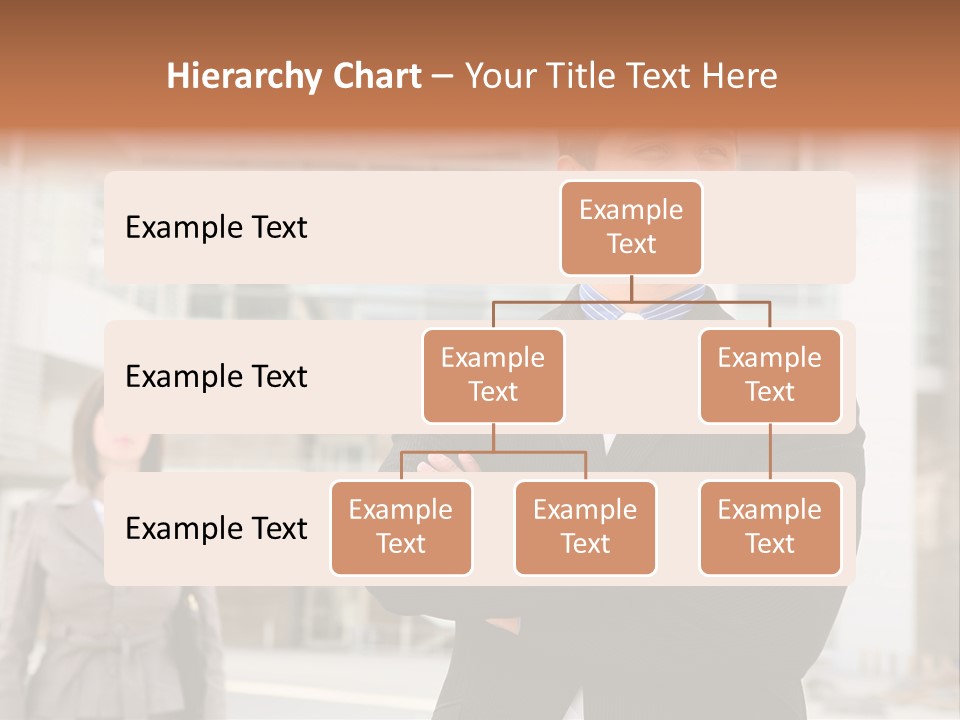 A Man In A Suit Standing With His Arms Crossed PowerPoint Template