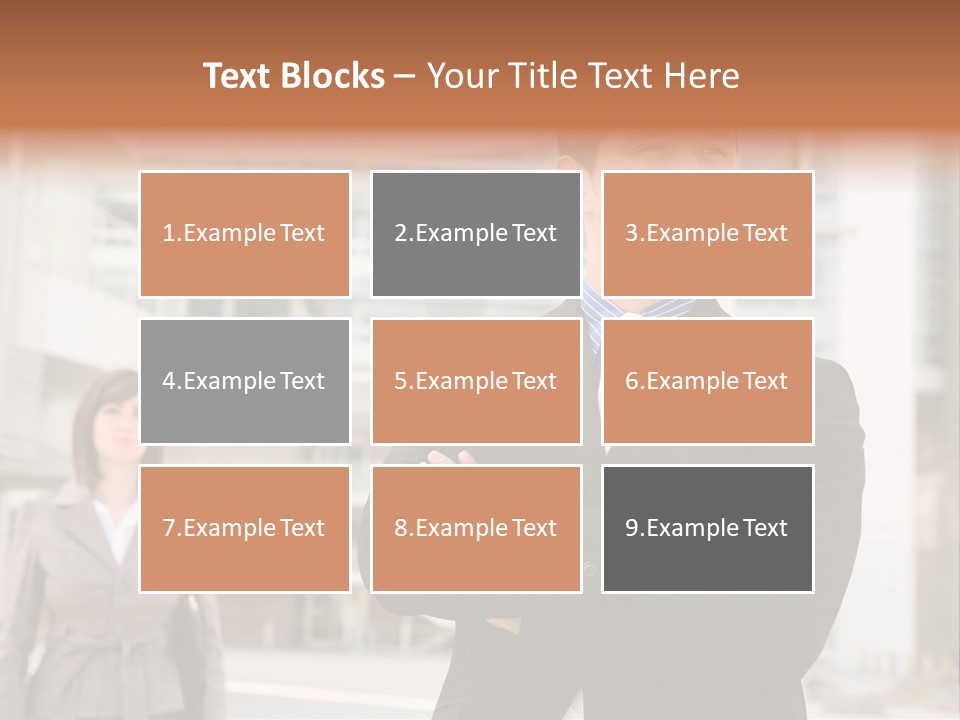 A Man In A Suit Standing With His Arms Crossed PowerPoint Template