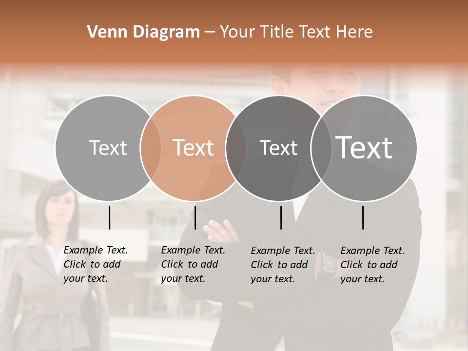 A Man In A Suit Standing With His Arms Crossed PowerPoint Template