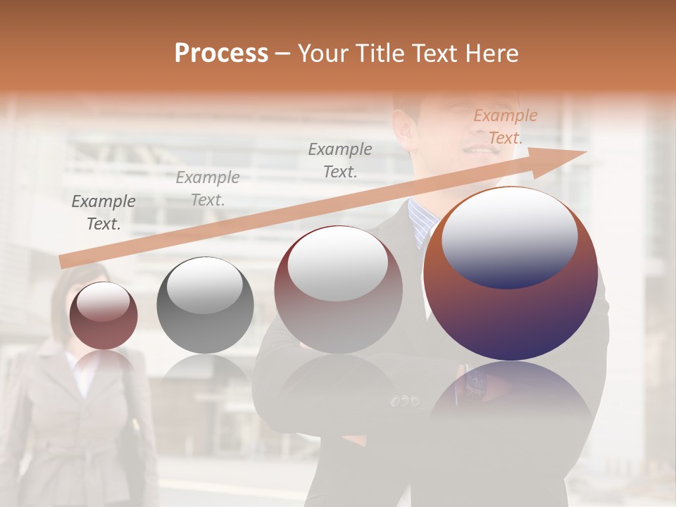 A Man In A Suit Standing With His Arms Crossed PowerPoint Template