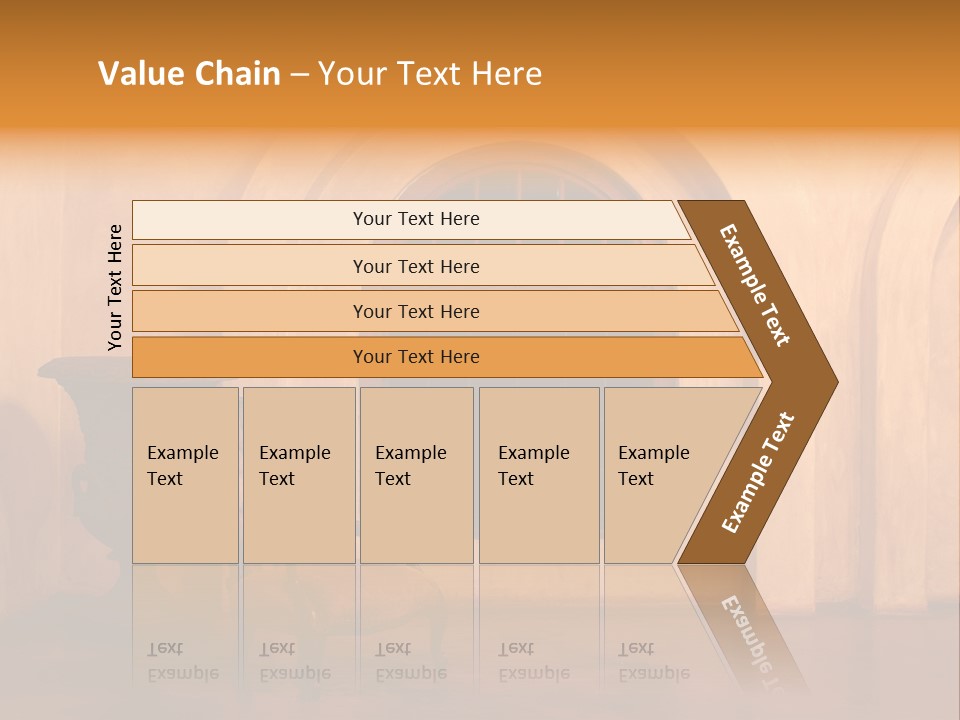 A Chair Sitting In Front Of A Window Next To A Vase PowerPoint Template