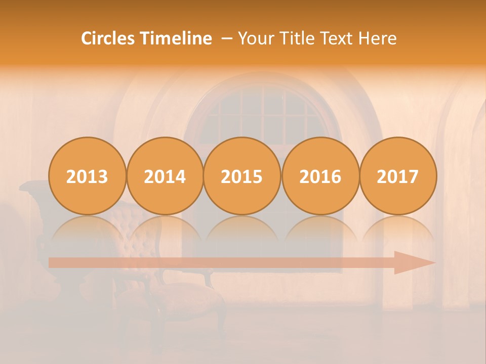 A Chair Sitting In Front Of A Window Next To A Vase PowerPoint Template