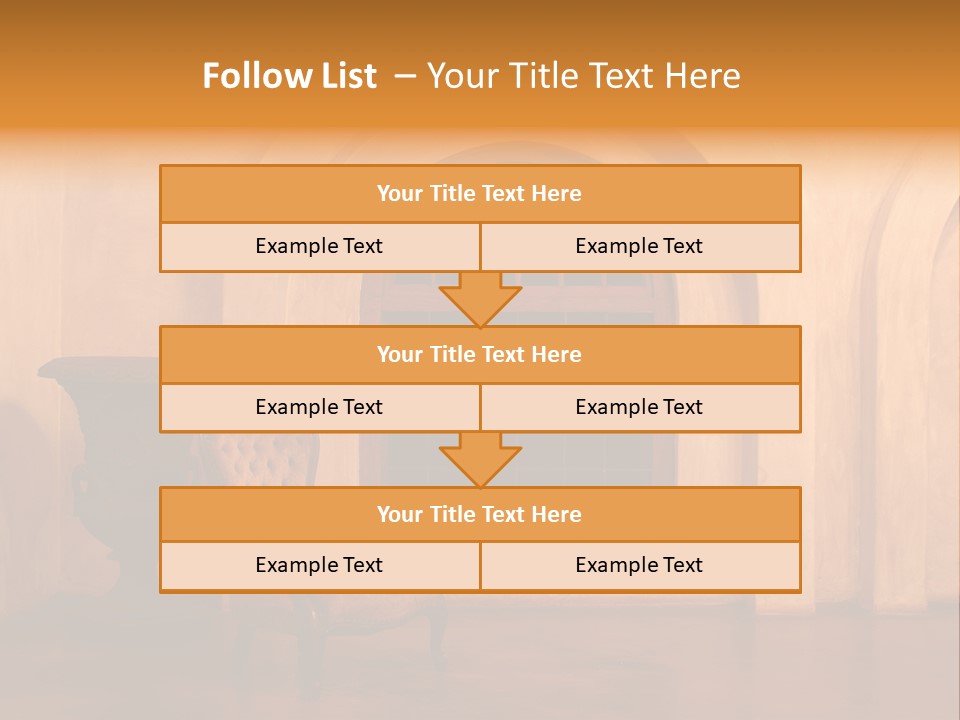 A Chair Sitting In Front Of A Window Next To A Vase PowerPoint Template