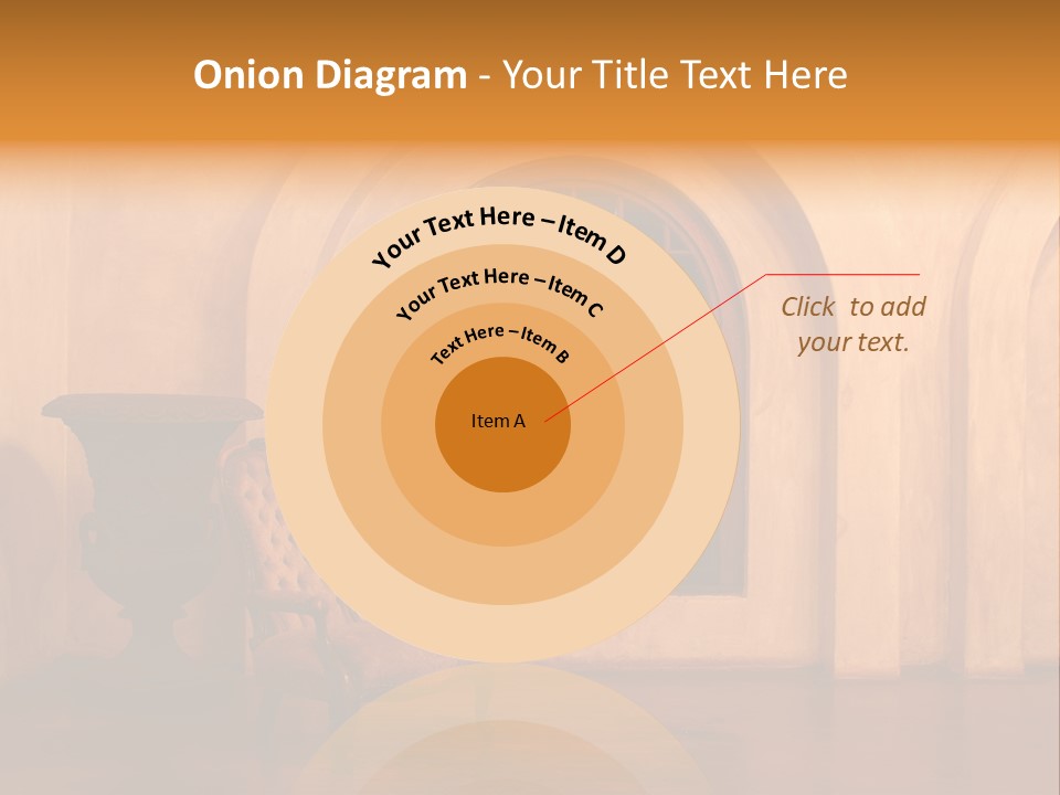 A Chair Sitting In Front Of A Window Next To A Vase PowerPoint Template
