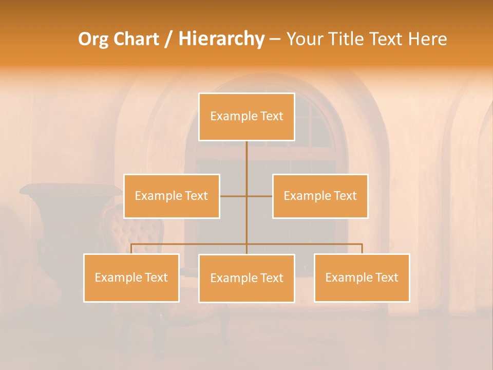 A Chair Sitting In Front Of A Window Next To A Vase PowerPoint Template