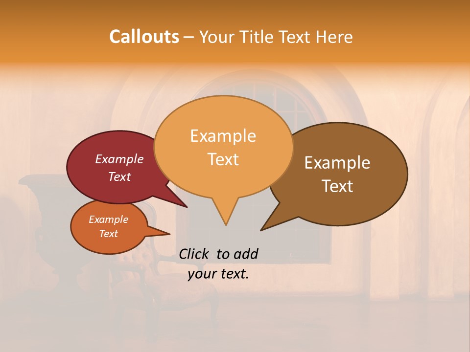 A Chair Sitting In Front Of A Window Next To A Vase PowerPoint Template