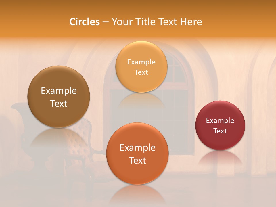 A Chair Sitting In Front Of A Window Next To A Vase PowerPoint Template