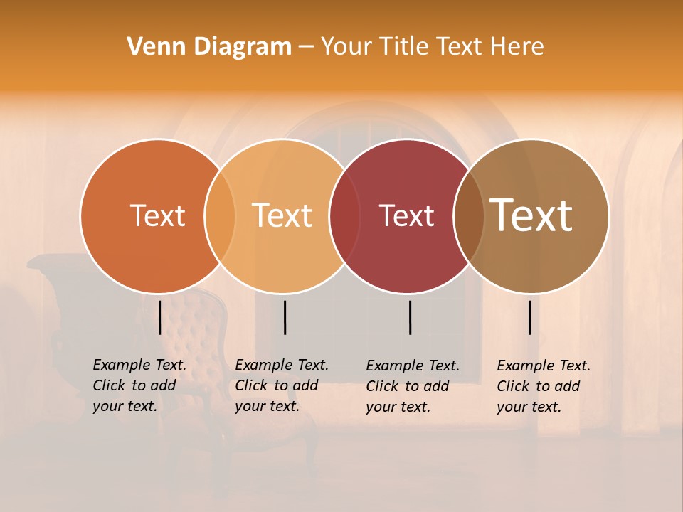 A Chair Sitting In Front Of A Window Next To A Vase PowerPoint Template