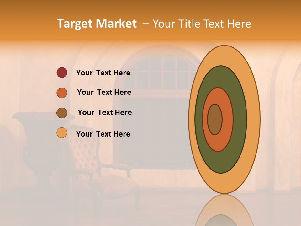 A Chair Sitting In Front Of A Window Next To A Vase PowerPoint Template