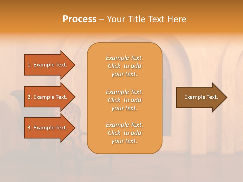 A Chair Sitting In Front Of A Window Next To A Vase PowerPoint Template