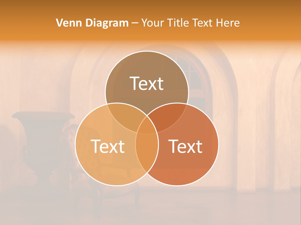 A Chair Sitting In Front Of A Window Next To A Vase PowerPoint Template