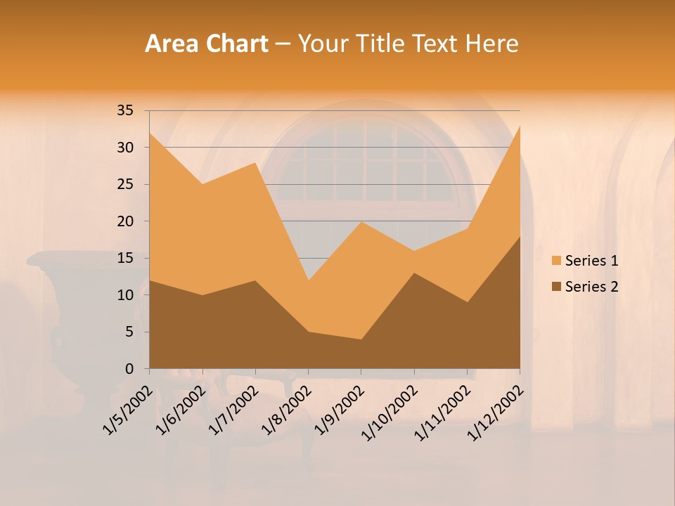 A Chair Sitting In Front Of A Window Next To A Vase PowerPoint Template