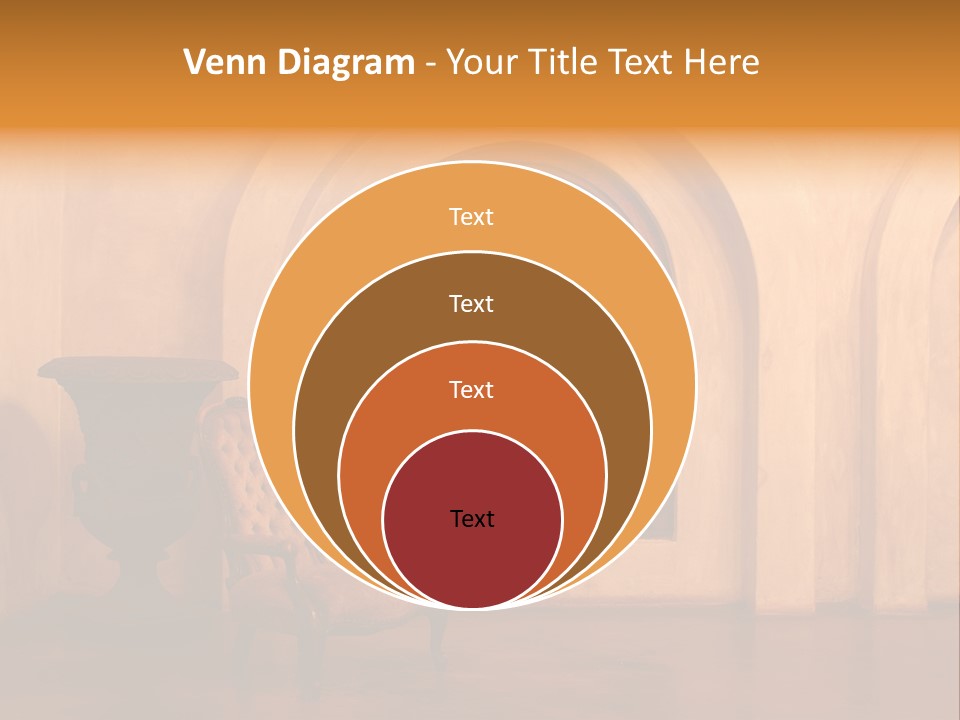 A Chair Sitting In Front Of A Window Next To A Vase PowerPoint Template
