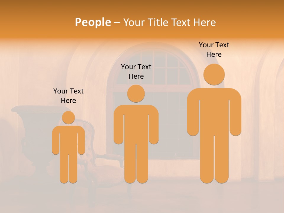 A Chair Sitting In Front Of A Window Next To A Vase PowerPoint Template