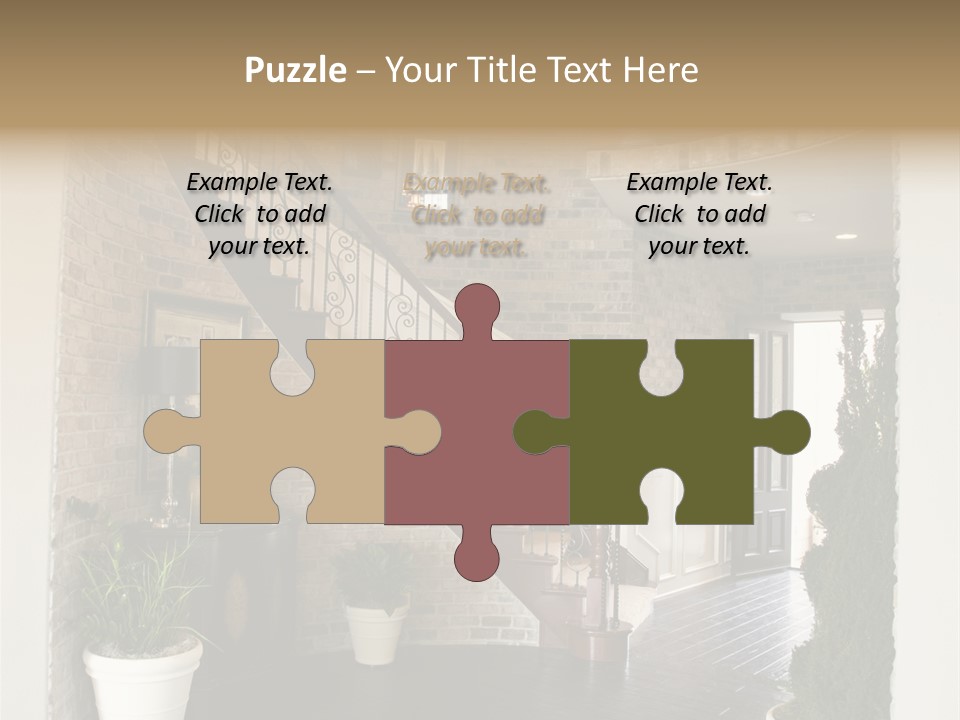 Conference Table Happy PowerPoint Template