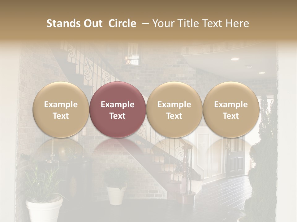 Conference Table Happy PowerPoint Template