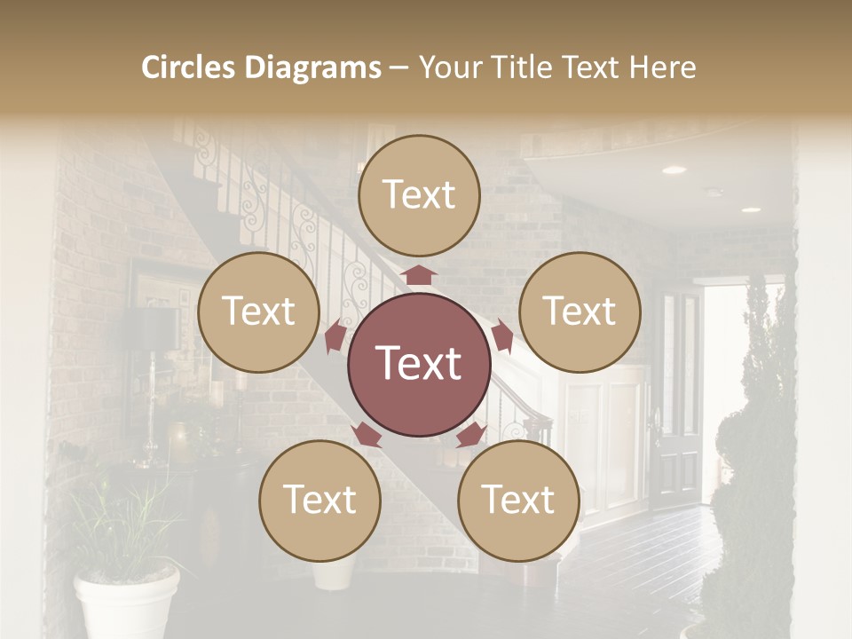 Conference Table Happy PowerPoint Template