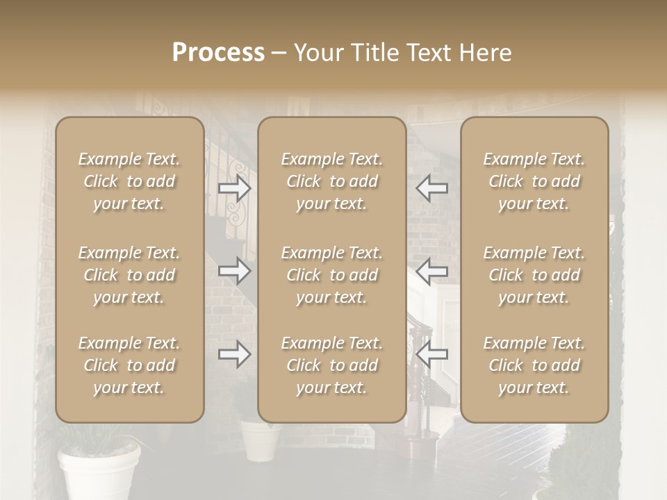 Conference Table Happy PowerPoint Template