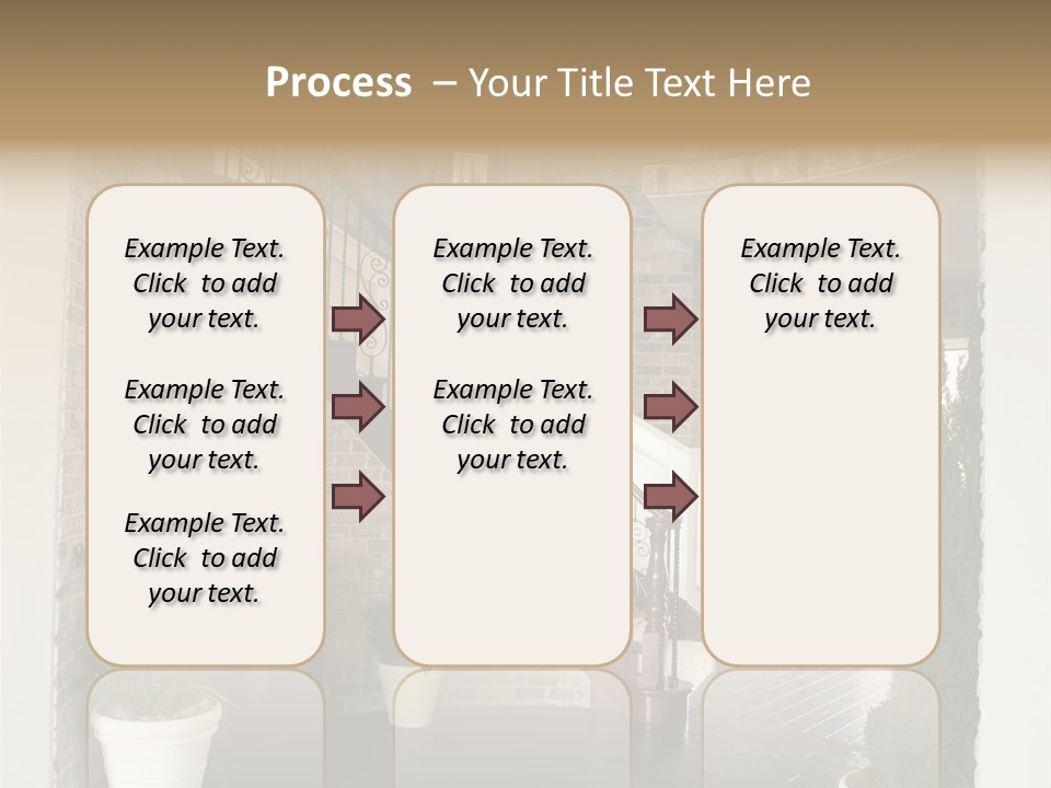 Conference Table Happy PowerPoint Template