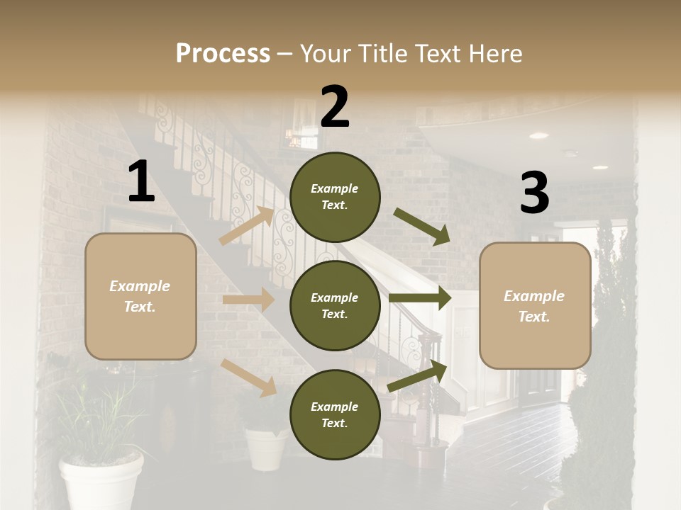 Conference Table Happy PowerPoint Template