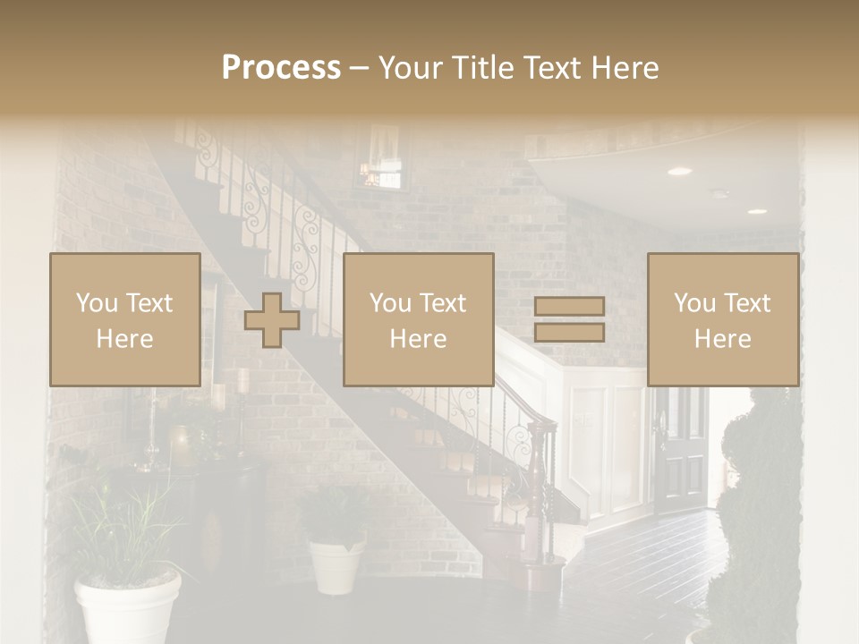 Conference Table Happy PowerPoint Template