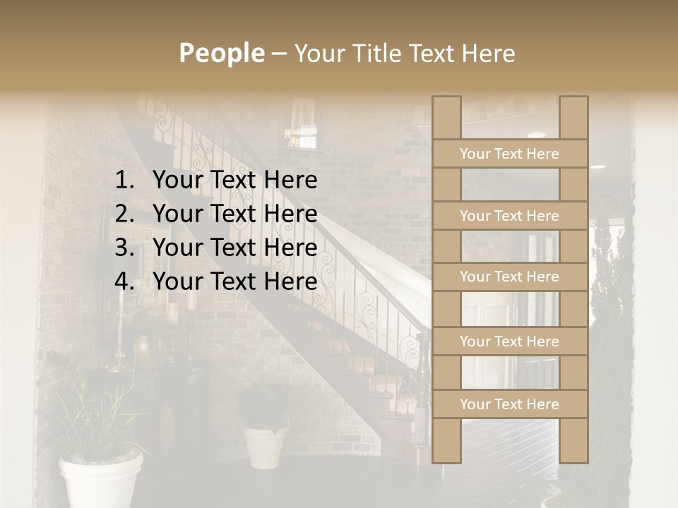 Conference Table Happy PowerPoint Template