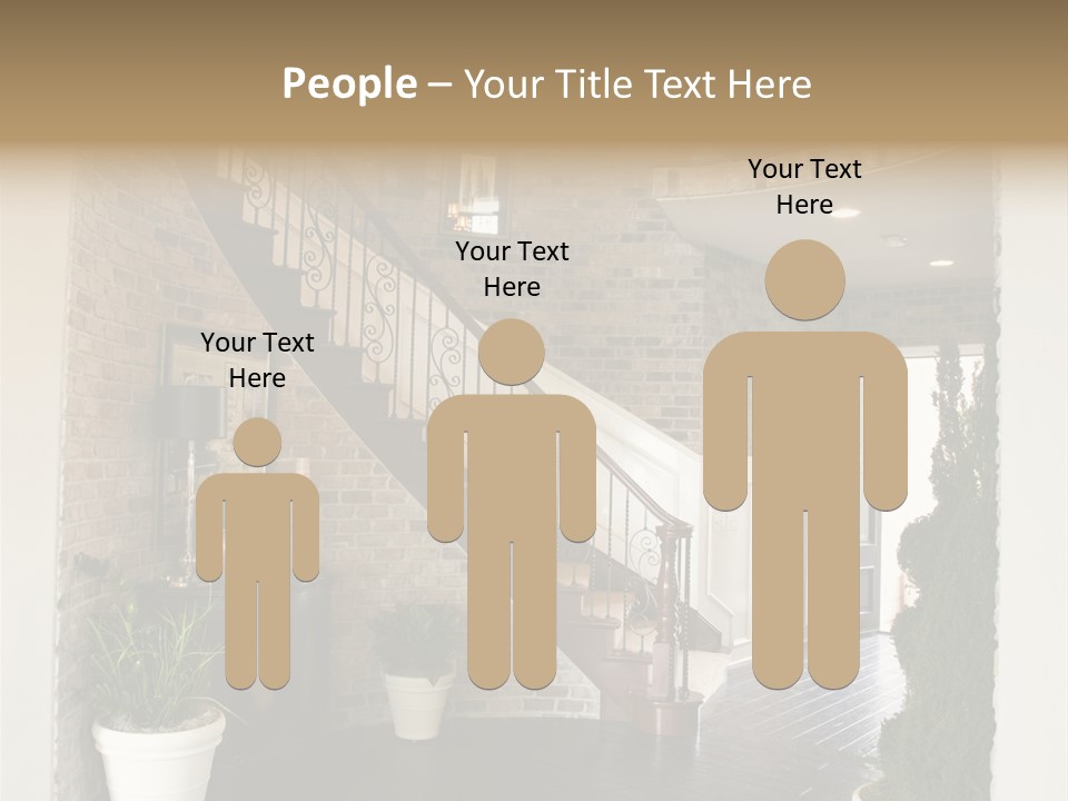 Conference Table Happy PowerPoint Template