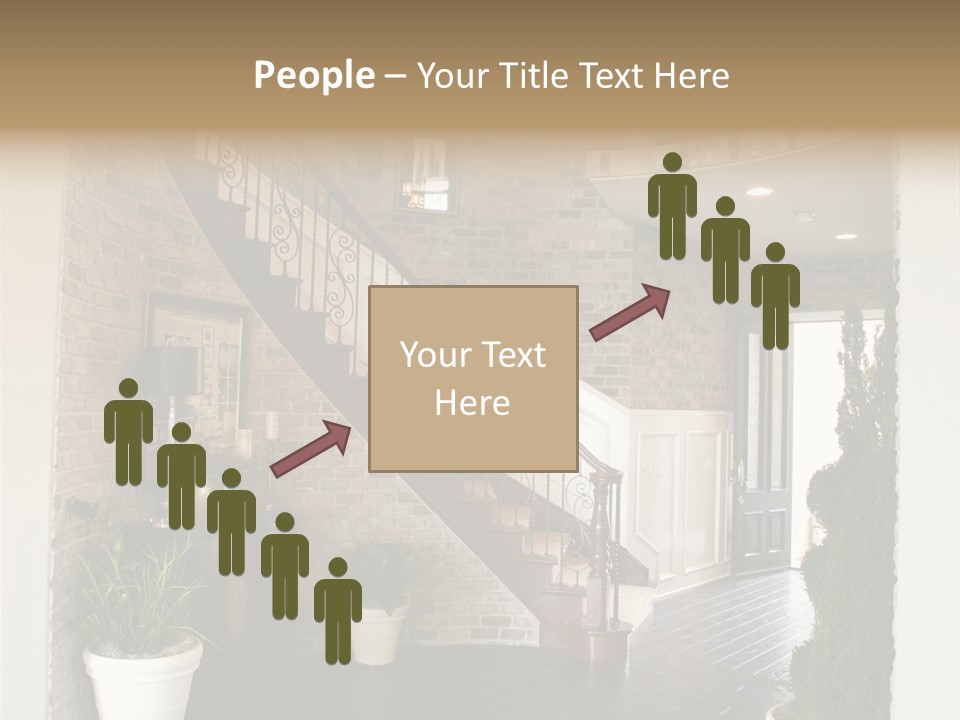 Conference Table Happy PowerPoint Template