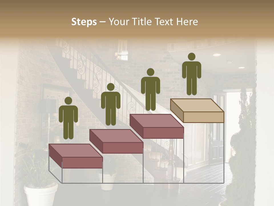 Conference Table Happy PowerPoint Template