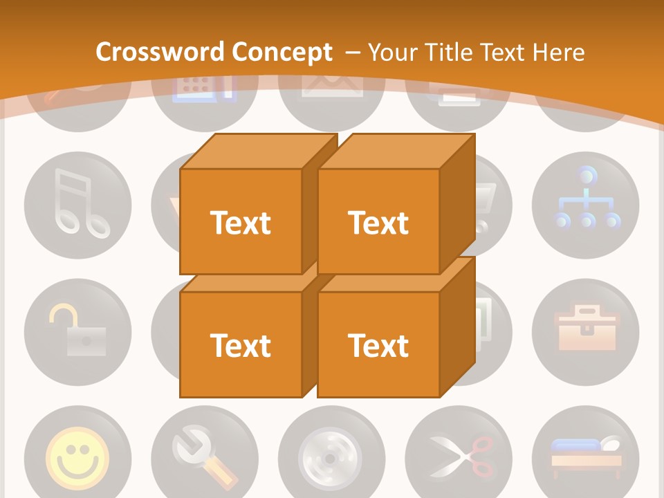 Conference Table Happy PowerPoint Template
