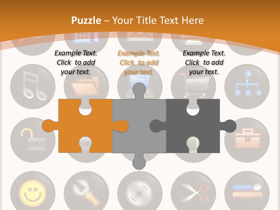 Conference Table Happy PowerPoint Template