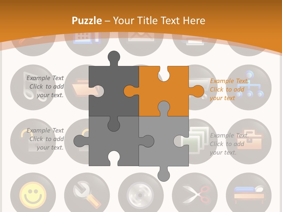 Conference Table Happy PowerPoint Template