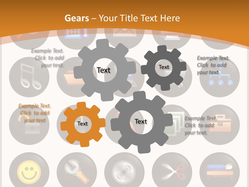 Conference Table Happy PowerPoint Template