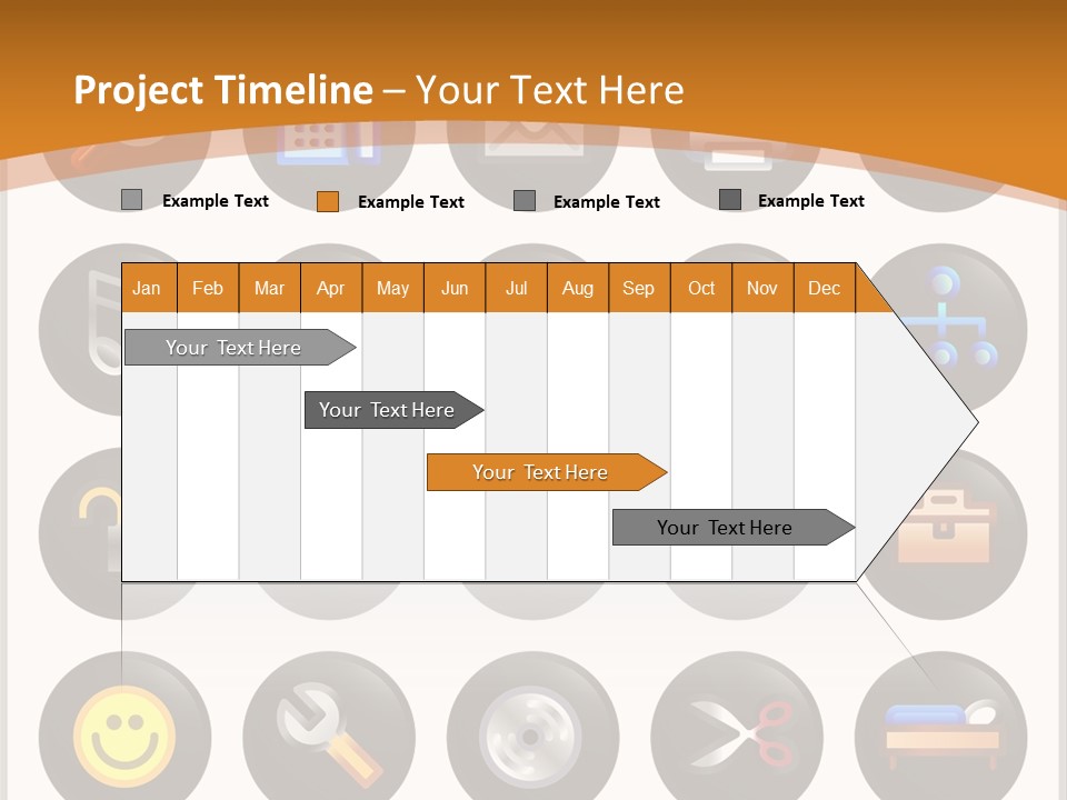 Conference Table Happy PowerPoint Template