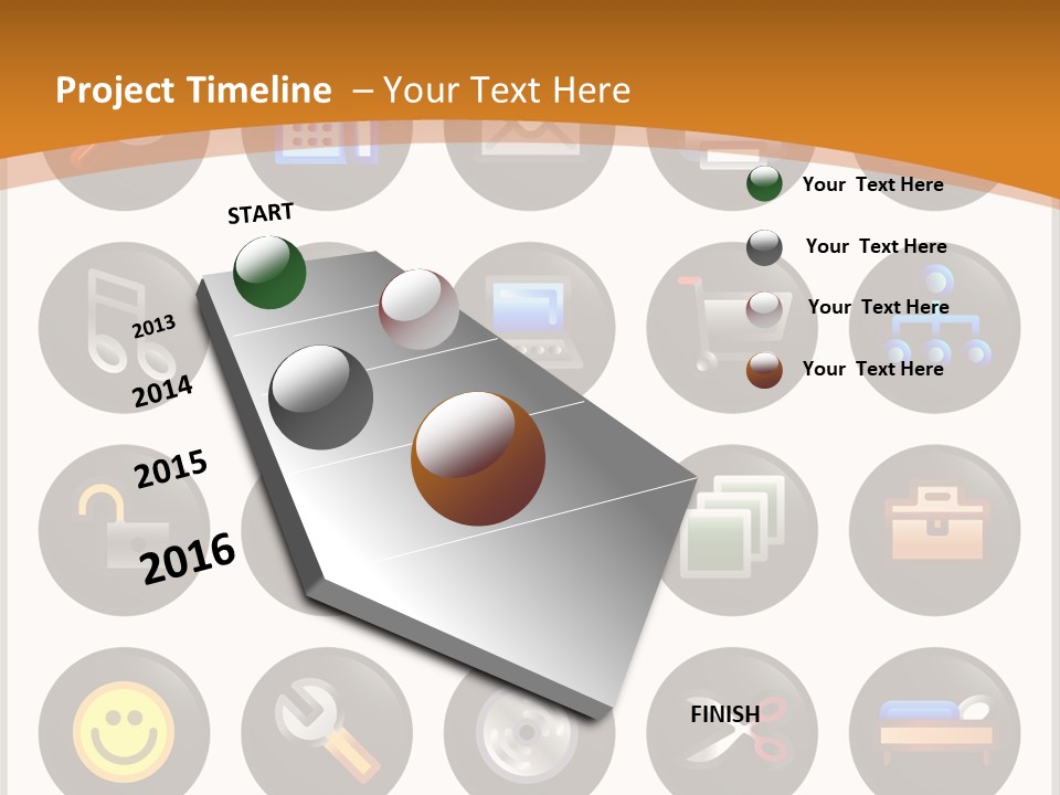 Conference Table Happy PowerPoint Template
