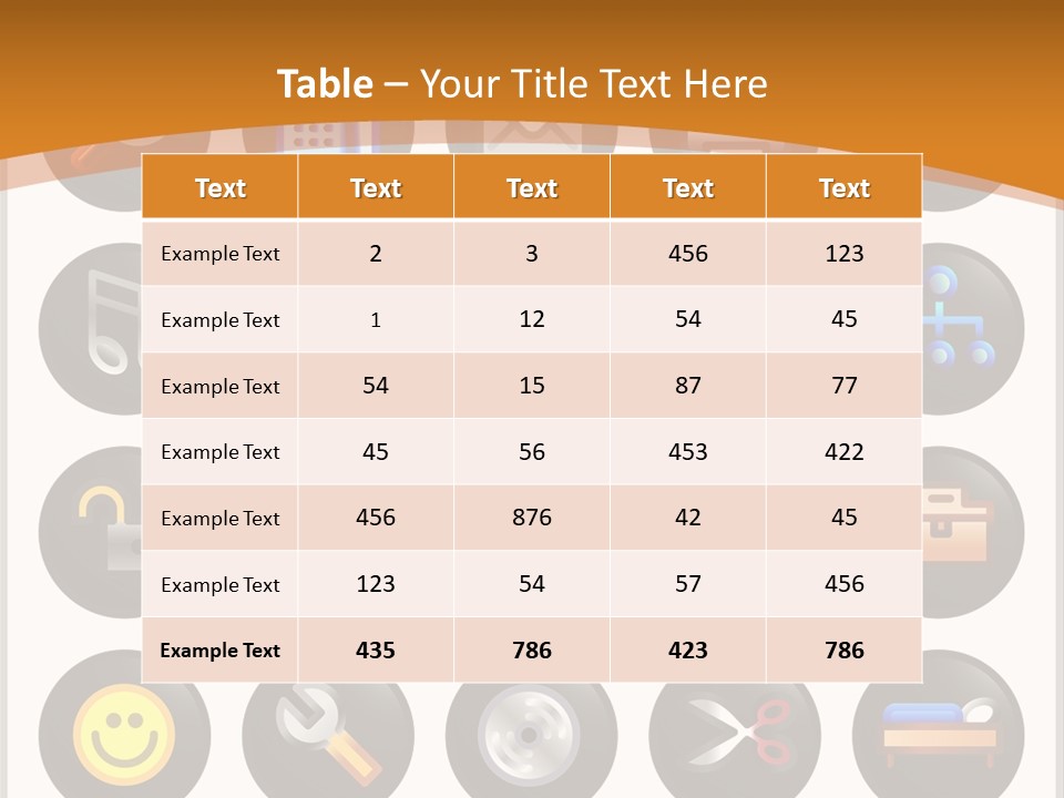 Conference Table Happy PowerPoint Template