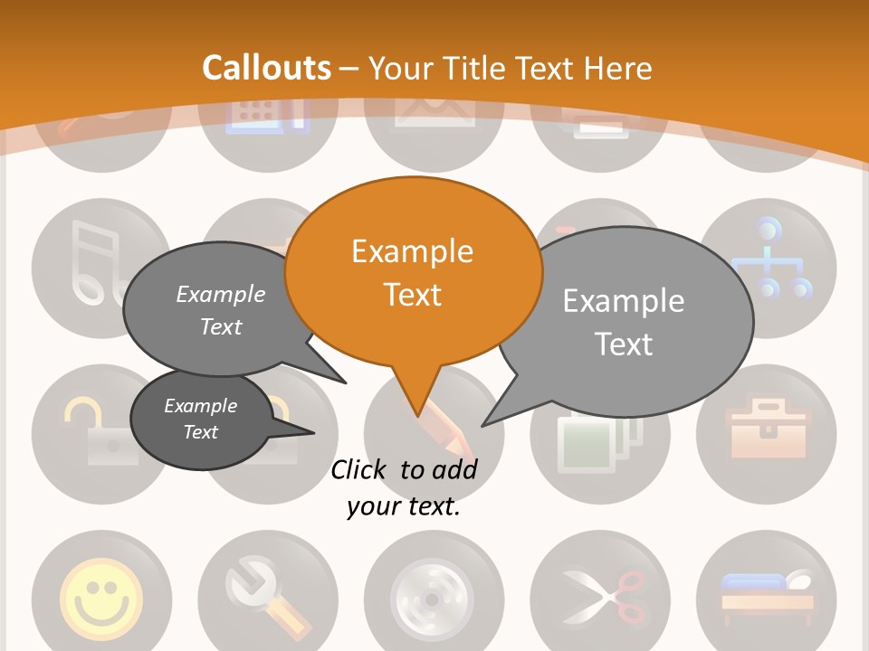 Conference Table Happy PowerPoint Template
