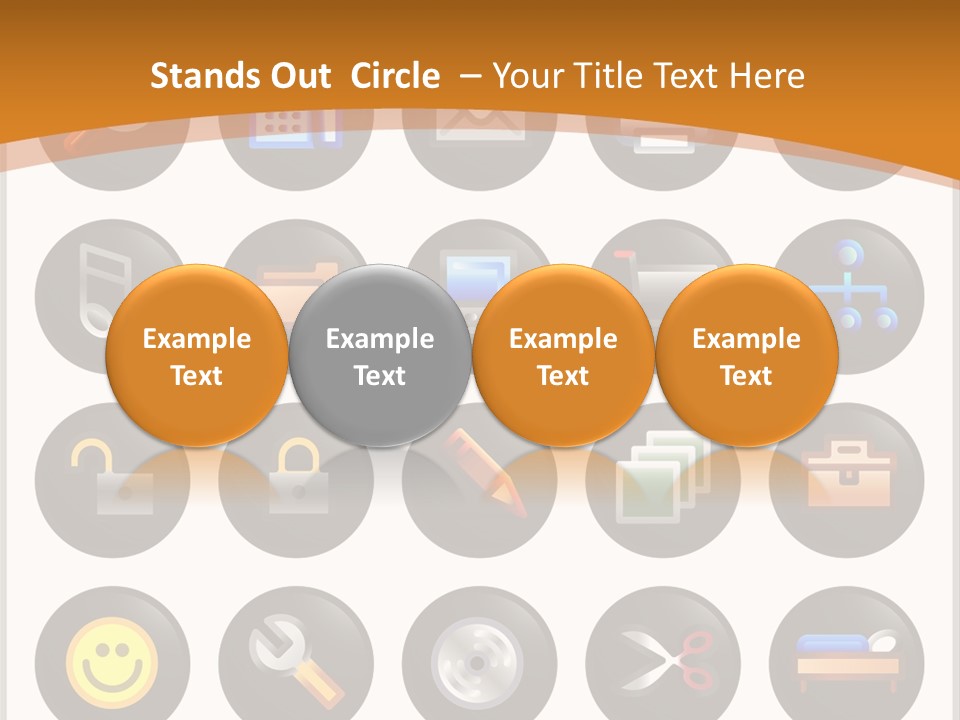 Conference Table Happy PowerPoint Template