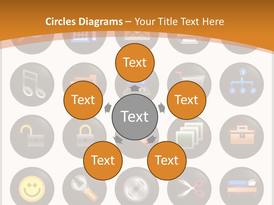 Conference Table Happy PowerPoint Template