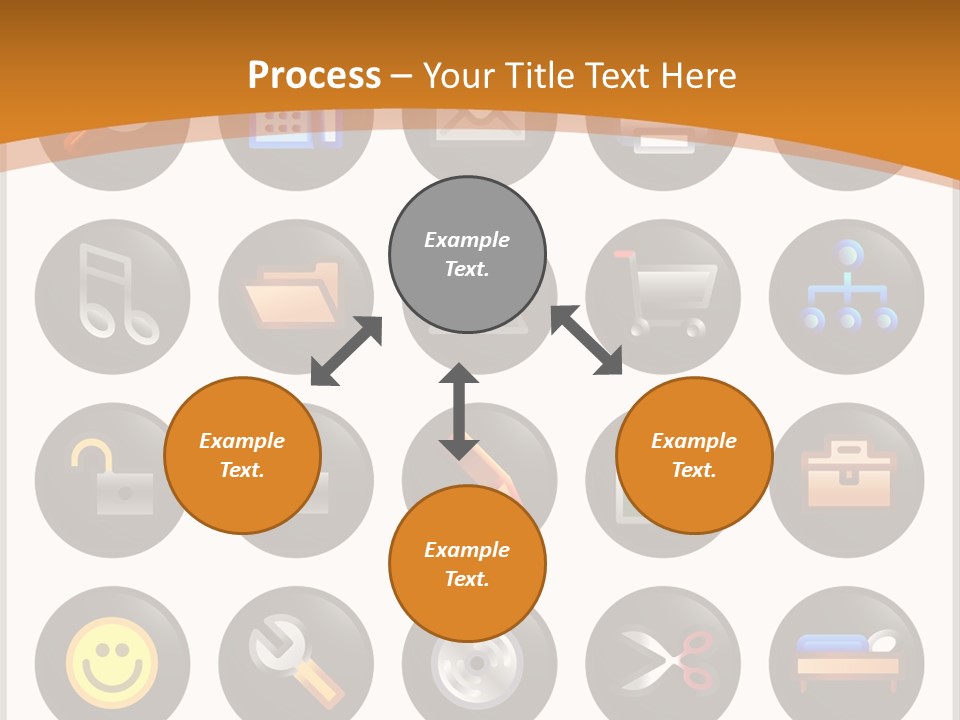 Conference Table Happy PowerPoint Template