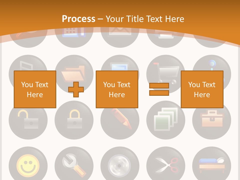 Conference Table Happy PowerPoint Template