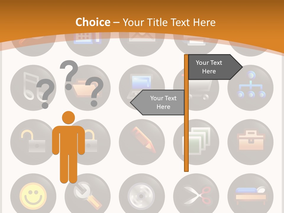 Conference Table Happy PowerPoint Template