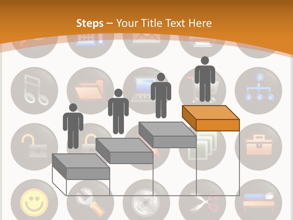 Conference Table Happy PowerPoint Template