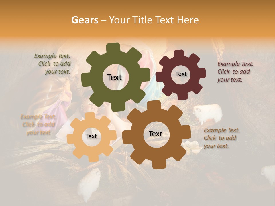 Female Nipple Disco PowerPoint Template