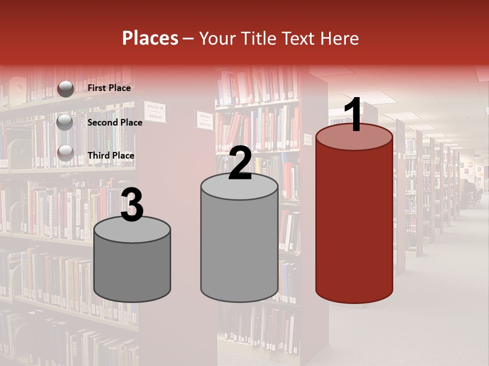 Library Bookstore Bookstall PowerPoint Template