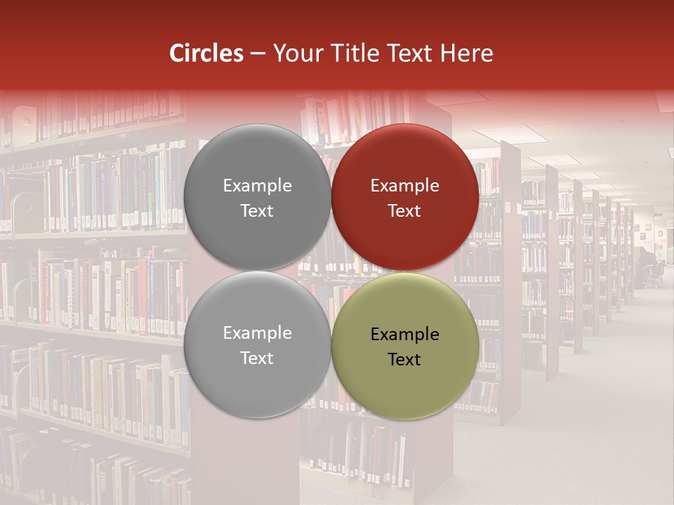 Library Bookstore Bookstall PowerPoint Template