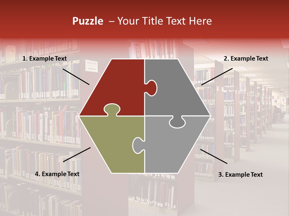 Library Bookstore Bookstall PowerPoint Template