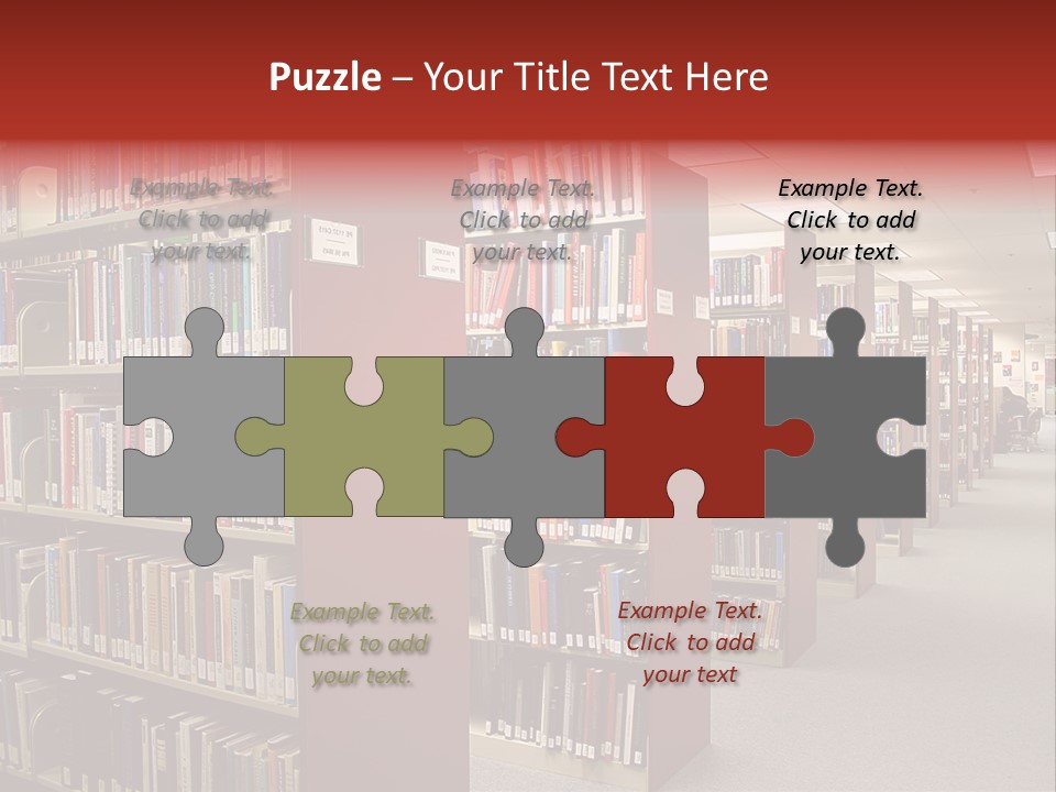 Library Bookstore Bookstall PowerPoint Template